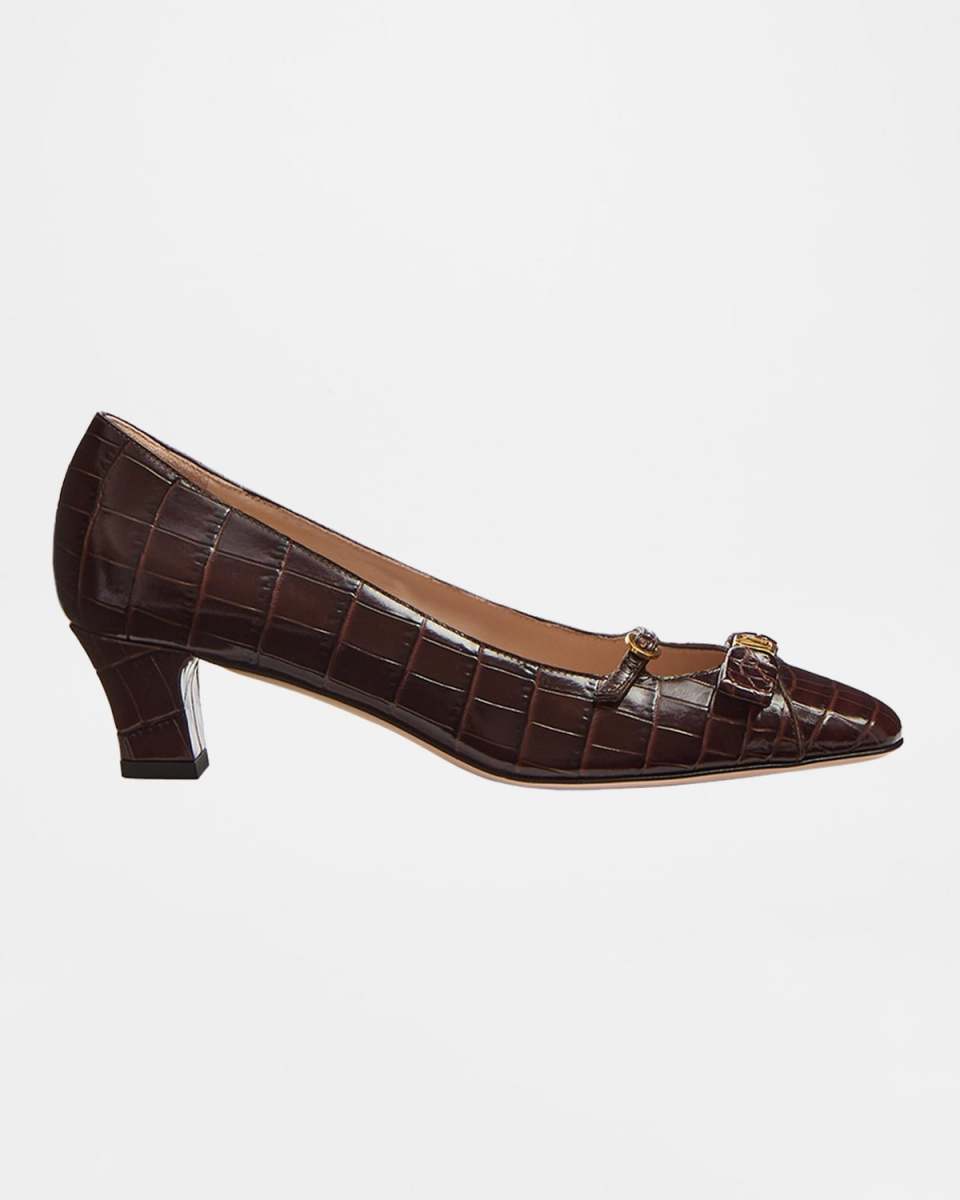 Bowow Croco Mary Jane Pumps